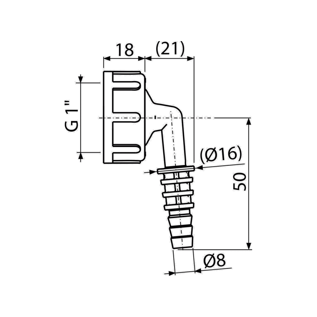 Штуцер G1"/8–16 Штуцер G1"/8–16