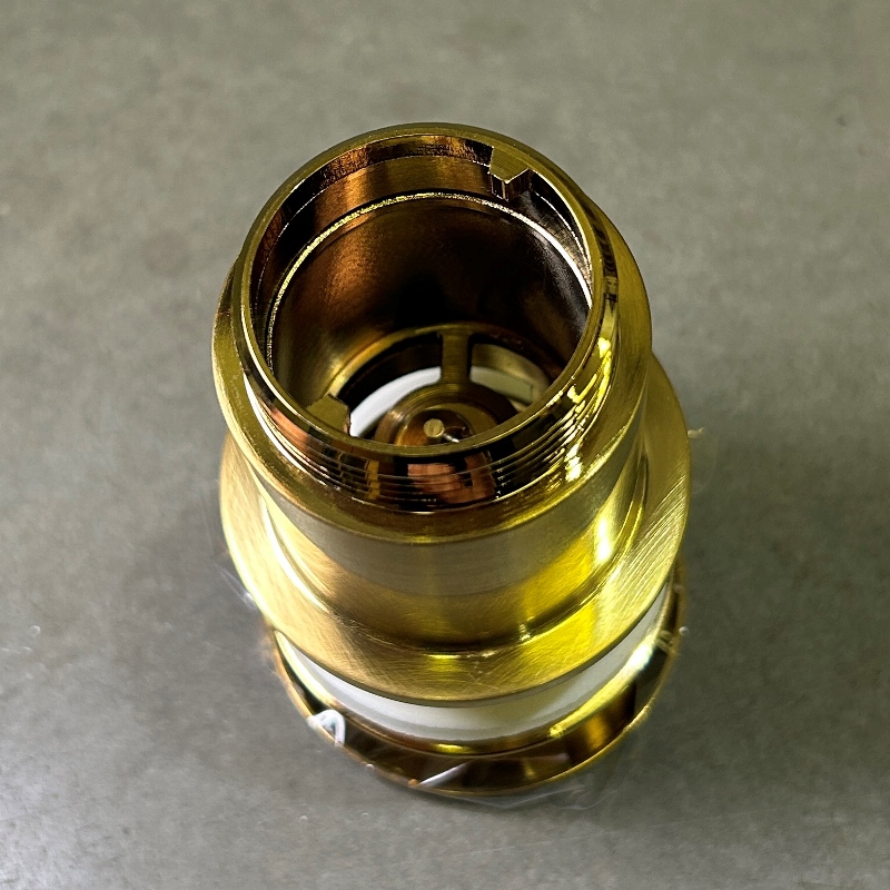 Донный клапан 1-1/4", 80мм с переливом, Золото Донный клапан 1-1/4", 80мм с переливом, Золото