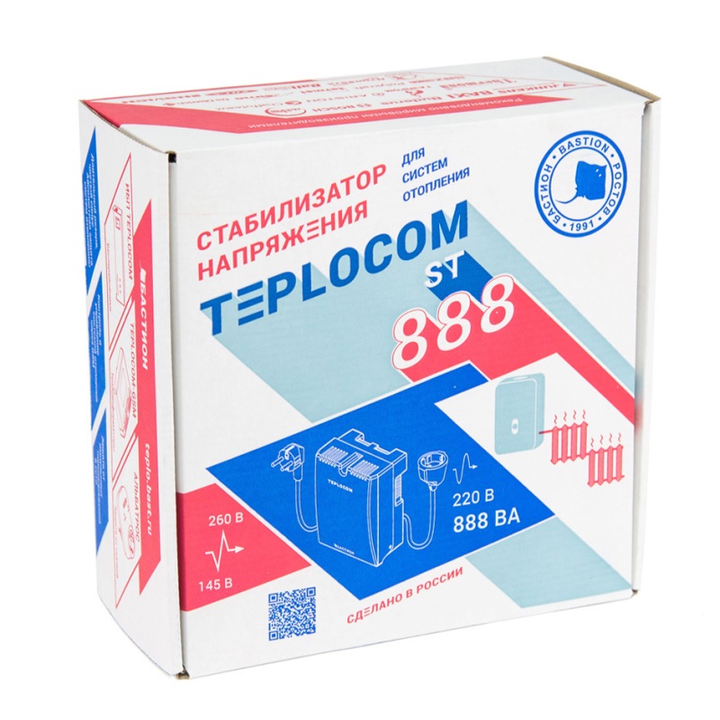 Стабилизатор сетевого напряжения TEPLOCOM ST888 мощность нагрузки 888 Вт, 145-260 В, настенный Стабилизатор сетевого напряжения TEPLOCOM ST888 мощность нагрузки 888 Вт, 145-260 В, настенный