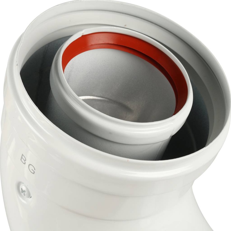 Коаксиальный отвод 90' для всех котлов BAXI кроме ECO Classic / ECO Nova, диам. 60/100 мм Коаксиальный отвод 90' для всех котлов BAXI кроме ECO Classic / ECO Nova, диам. 60/100 мм