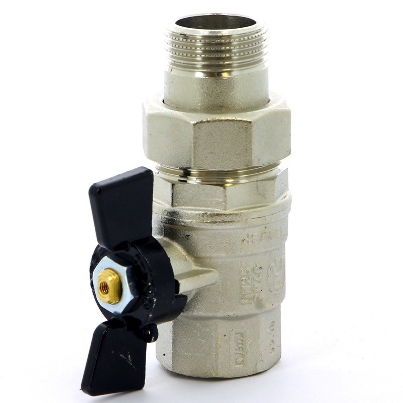 Кран с разъемным соединением НВ 1' бабочка OREGON серия 322 полный проход Кран с разъемным соединением НВ 1' бабочка OREGON серия 322 полный проход