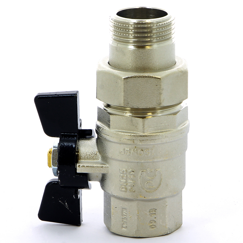 Кран с разъемным соединением НВ 1' бабочка OREGON серия 322 полный проход Кран с разъемным соединением НВ 1' бабочка OREGON серия 322 полный проход