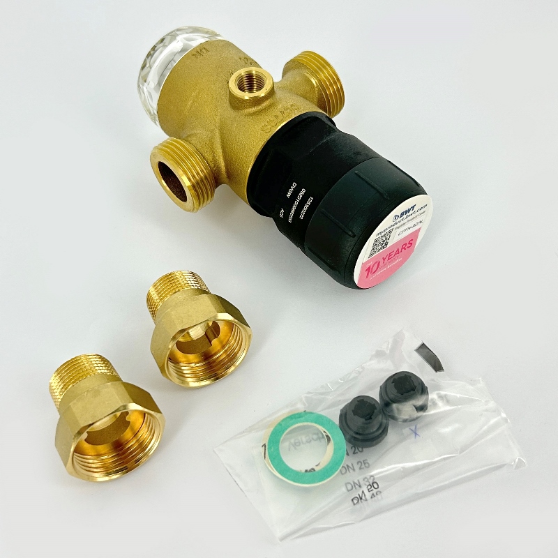 Редуктор давления 3/4" 1.5-7 бар PN16 D1 Eco латунь, для х/в, пластик. колба, с разъем. соед Редуктор давления 3/4" 1.5-7 бар PN16 D1 Eco латунь, для х/в, пластик. колба, с разъем. соед