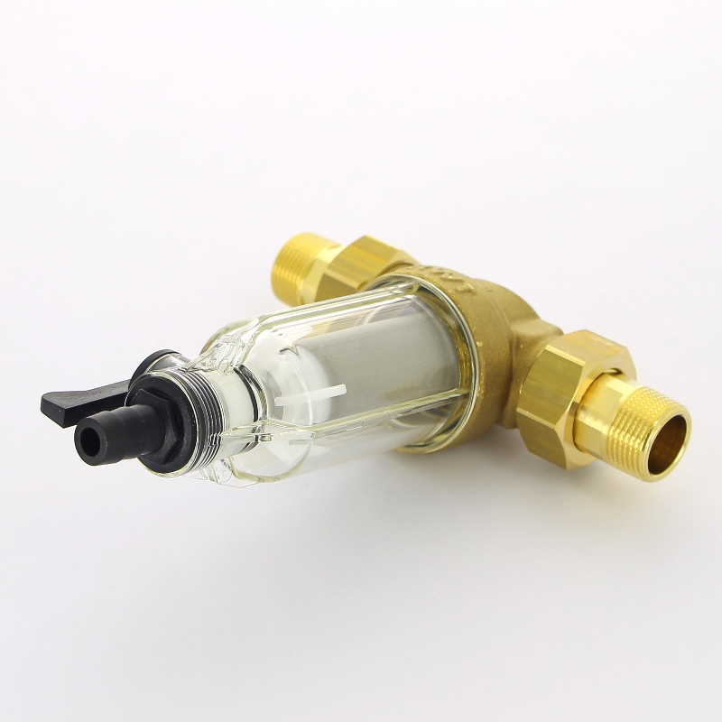 Фильтр промывной Protector mini 3/4" 100 мкм для х/в, пластик. колба Фильтр промывной Protector mini 3/4" 100 мкм для х/в, пластик. колба