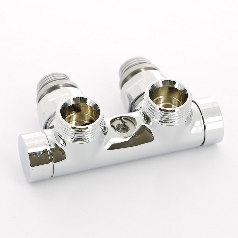 Узел ручной угловой 1/2" х 3/4" ЕК с запорным клапаном цвет хром Узел ручной угловой 1/2" х 3/4" ЕК с запорным клапаном цвет хром