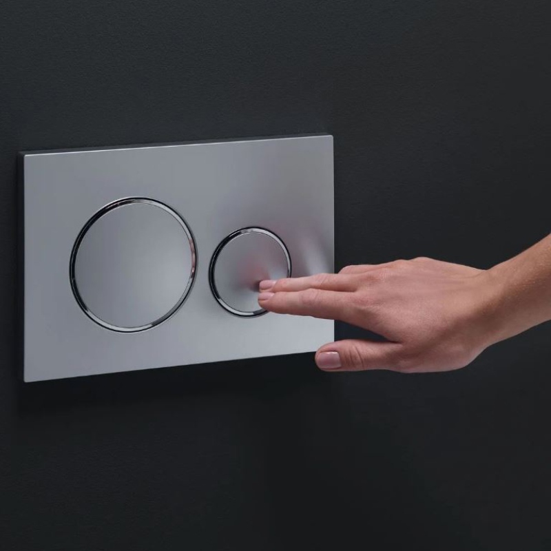 Кнопка смыва Geberit Delta20, матовый хром Кнопка смыва Geberit Delta20, матовый хром