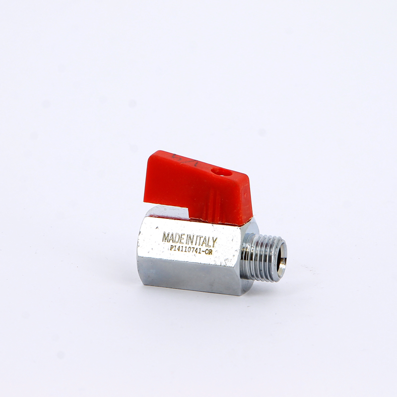 Кран шаровой мини НВ 1/4' флажок MINI красная ручка Кран шаровой мини НВ 1/4' флажок MINI красная ручка