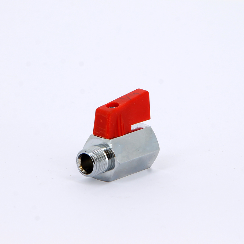 Кран шаровой мини НВ 1/4' флажок MINI красная ручка Кран шаровой мини НВ 1/4' флажок MINI красная ручка