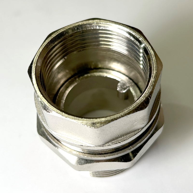 Разъемное соединение НВ 1 1/4" с прокладкой O-RING никелированное Разъемное соединение НВ 1 1/4" с прокладкой O-RING никелированное