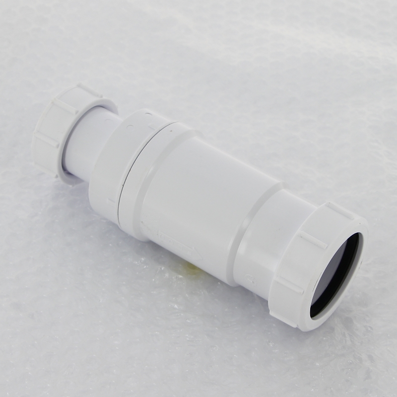 Клапан самозакрывающийся сливной ("сухой" сифон), вход 1 1/2" В, выход 50 мм, компрес., пакет Клапан самозакрывающийся сливной ("сухой" сифон), вход 1 1/2" В, выход 50 мм, компрес., пакет