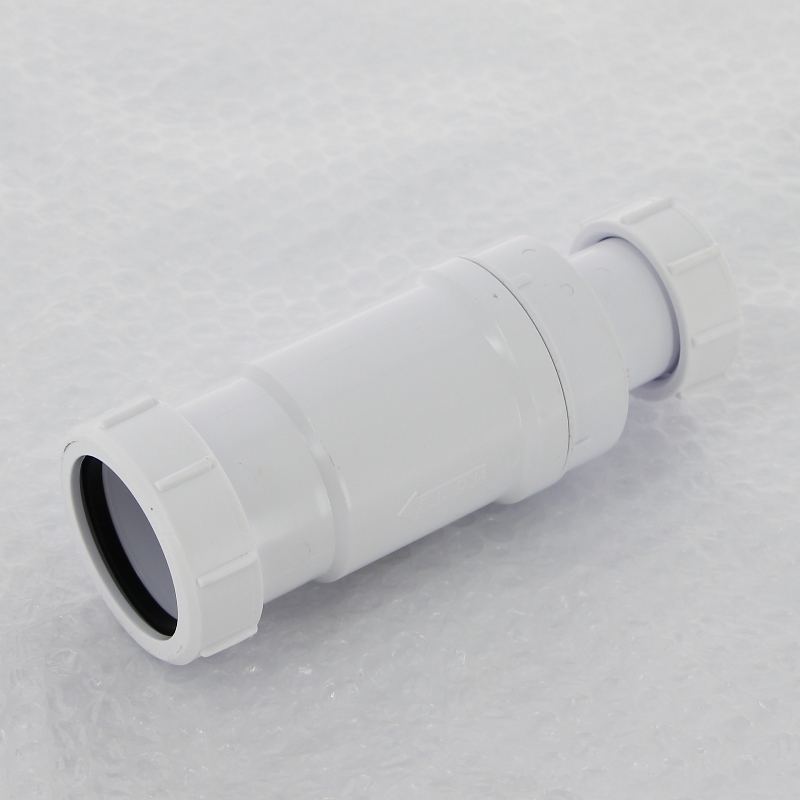 Клапан самозакрывающийся сливной ("сухой" сифон), вход 1 1/2" В, выход 50 мм, компрес., пакет Клапан самозакрывающийся сливной ("сухой" сифон), вход 1 1/2" В, выход 50 мм, компрес., пакет