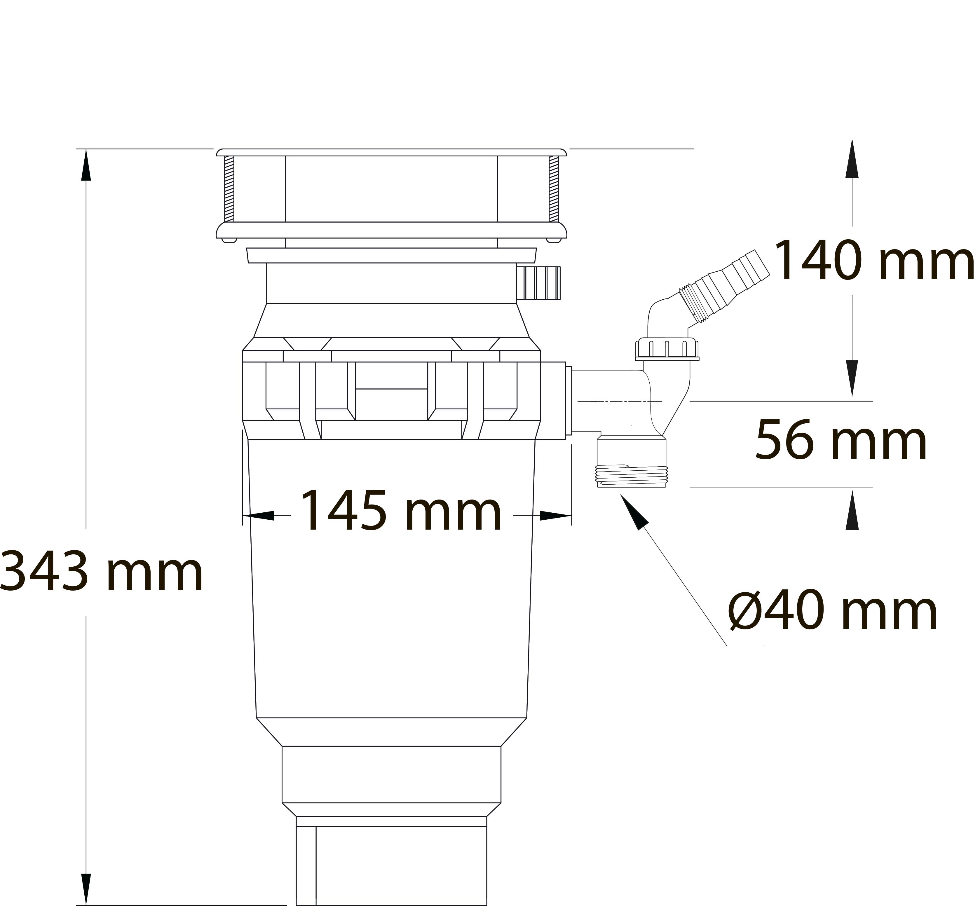 Измельчитель пищевых отходов McAlpine Perfect Grind, 343х145 мм, 367 Вт (0,5 л.с.), 2500 об/мин. Измельчитель пищевых отходов McAlpine Perfect Grind, 343х145 мм, 367 Вт (0,5 л.с.), 2500 об/мин.
