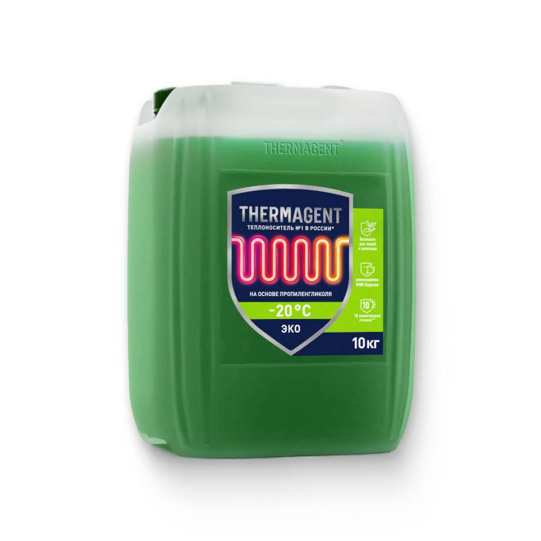 Теплоноситель THERMAGENT-20 ЭКО 10кг (Пропиленгликоль) Теплоноситель THERMAGENT-20 ЭКО 10кг (Пропиленгликоль)