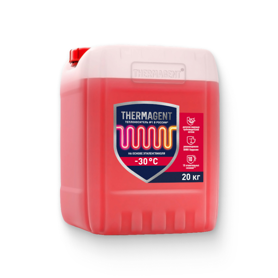 Теплоноситель THERMAGENT -30 20 кг (Этиленгликоль) Теплоноситель THERMAGENT -30 20 кг (Этиленгликоль)