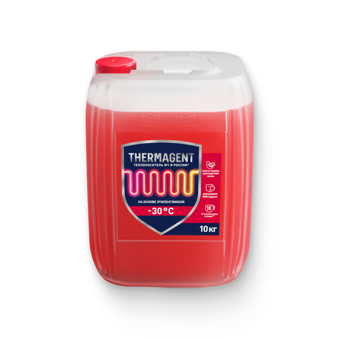 Теплоноситель THERMAGENT -30 10кг (Этиленгликоль) Теплоноситель THERMAGENT -30 10кг (Этиленгликоль)