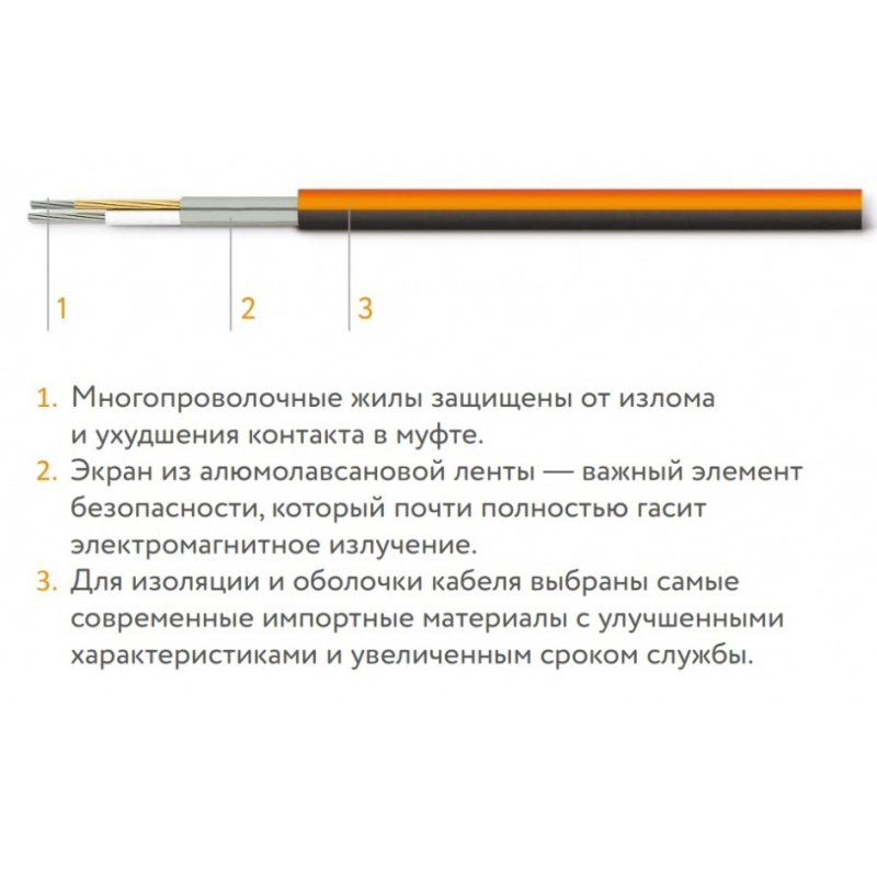 Мат греющий двужил. Теплолюкс ProfiMat 630 Вт (0,5 х 7 м) в комплекте с гофротрубкой Мат греющий двужил. Теплолюкс ProfiMat 630 Вт (0,5 х 7 м) в комплекте с гофротрубкой