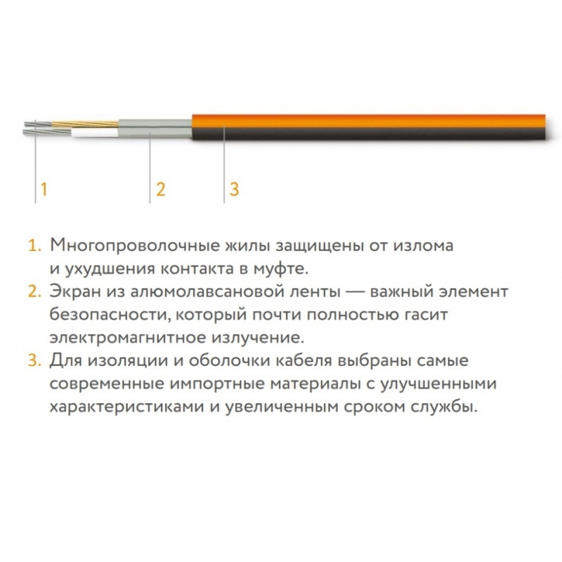 Мат греющий двужил. Теплолюкс ProfiMat 900 Вт (0,5 х 10 м) в комплекте с гофротрубкой Мат греющий двужил. Теплолюкс ProfiMat 900 Вт (0,5 х 10 м) в комплекте с гофротрубкой