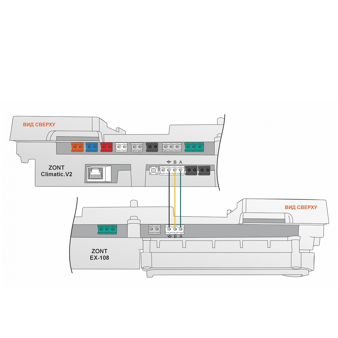 Блок расширения EX-108 для Climatic.V2 Блок расширения EX-108 для Climatic.V2