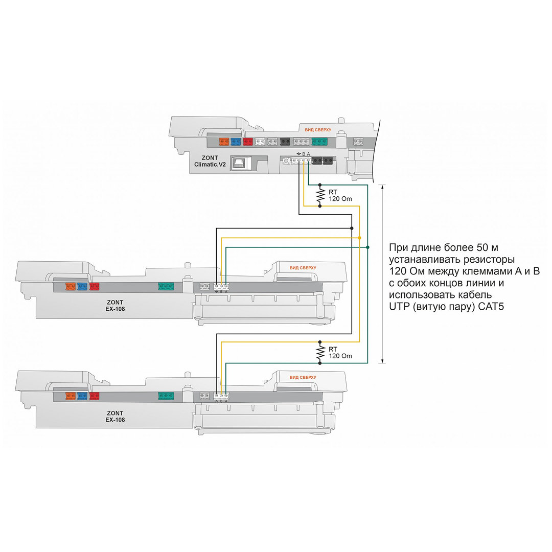 Блок расширения EX-108 для Climatic.V2 Блок расширения EX-108 для Climatic.V2