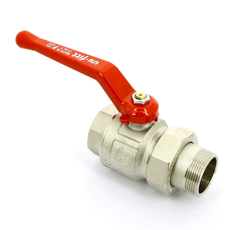 Кран шаровой НВ 1 1/2" с разъемным соединением, полнопроходной, ручка ETALON Кран шаровой НВ 1 1/2" с разъемным соединением, полнопроходной, ручка ETALON