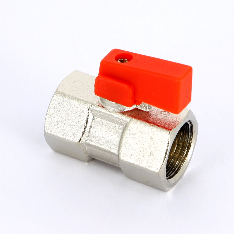 Кран шаровой мини ВВ 1/2" флажок красный металл Кран шаровой мини ВВ 1/2" флажок красный металл