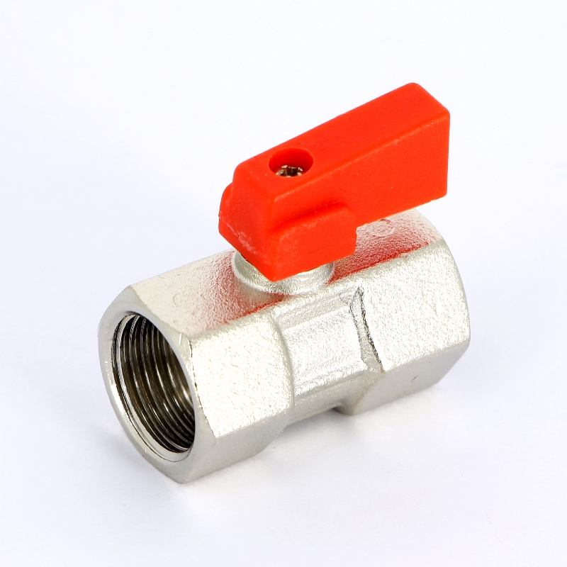 Кран шаровой мини ВВ 1/2" флажок красный металл Кран шаровой мини ВВ 1/2" флажок красный металл