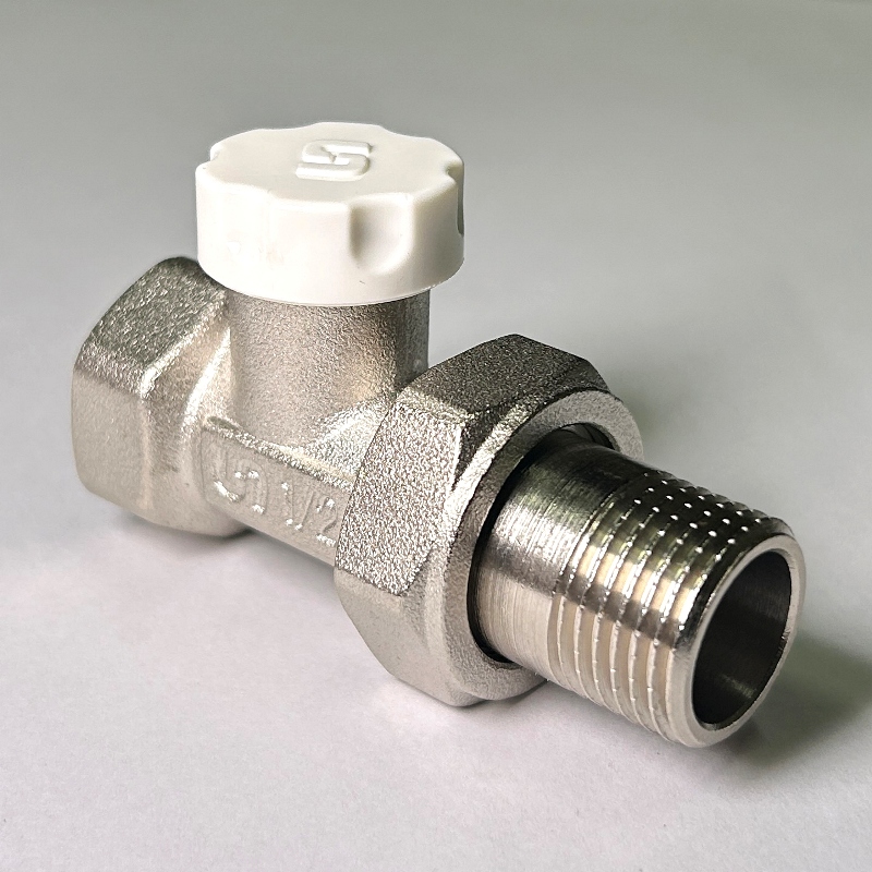 Вентиль обратный НВ 1/2" с разъёмным соединением, никелированный Вентиль обратный НВ 1/2" с разъёмным соединением, никелированный