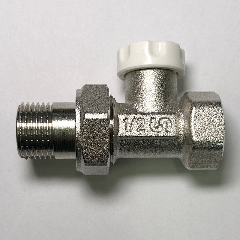 Вентиль обратный НВ 1/2" с разъёмным соединением, никелированный Вентиль обратный НВ 1/2" с разъёмным соединением, никелированный