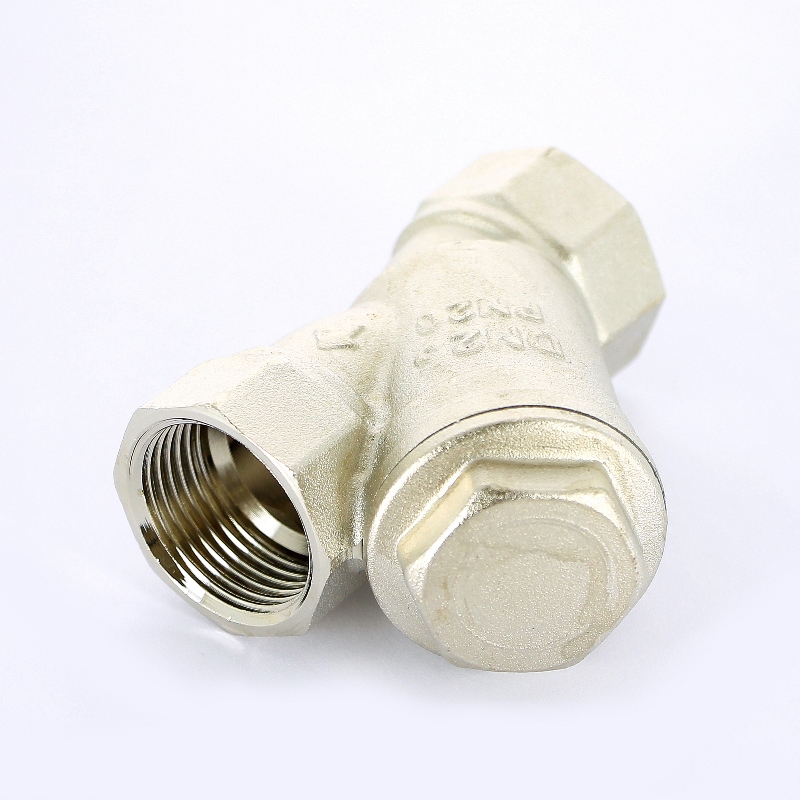 Фильтр прямой ВВ 1" 500 мкм, никелированный Фильтр прямой ВВ 1" 500 мкм, никелированный