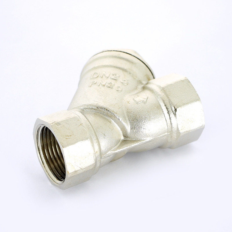 Фильтр прямой ВВ 1" 500 мкм, никелированный Фильтр прямой ВВ 1" 500 мкм, никелированный