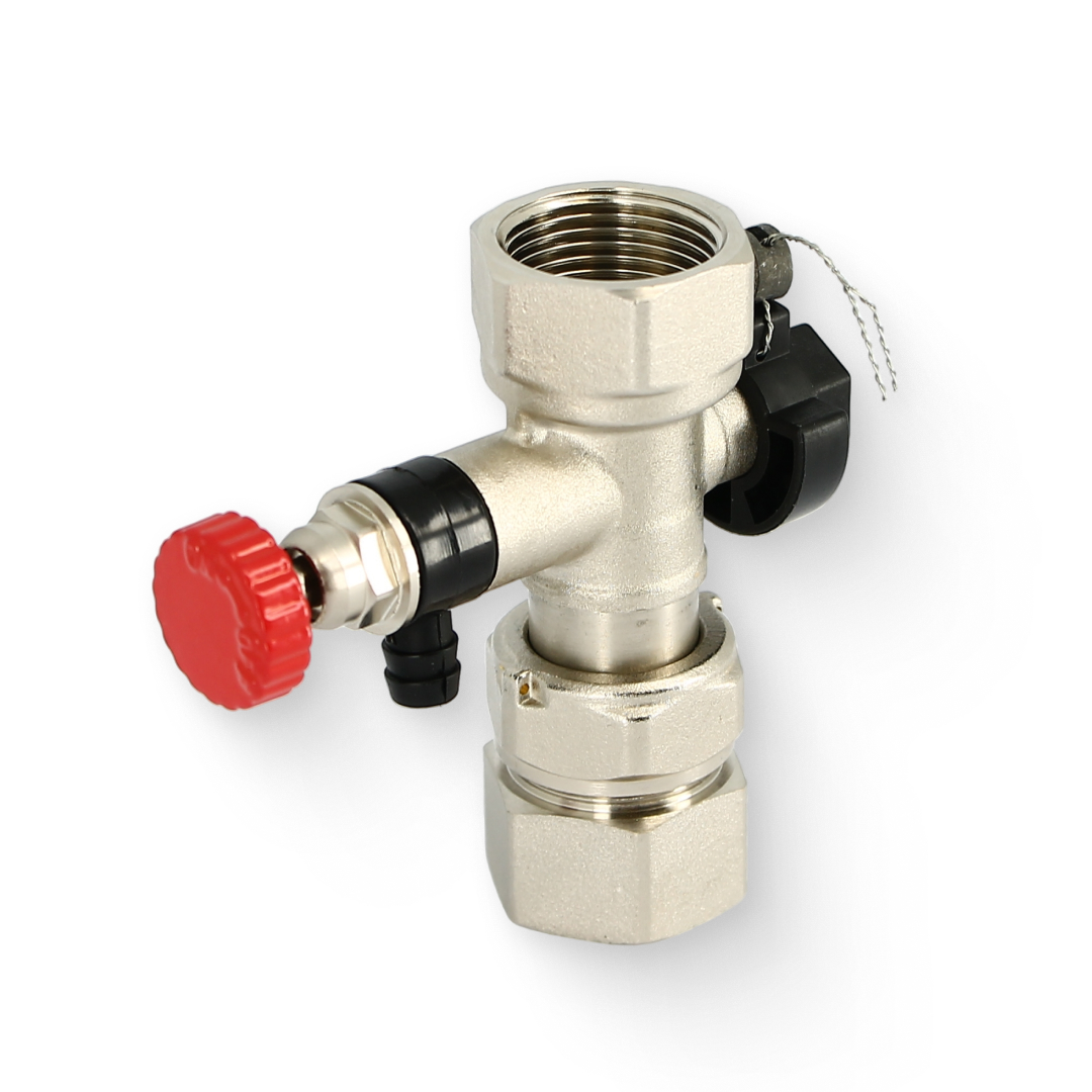 Вентиль отсечной В 3/4" пломбируемый для расширительных баков, никелированный Вентиль отсечной В 3/4" пломбируемый для расширительных баков, никелированный