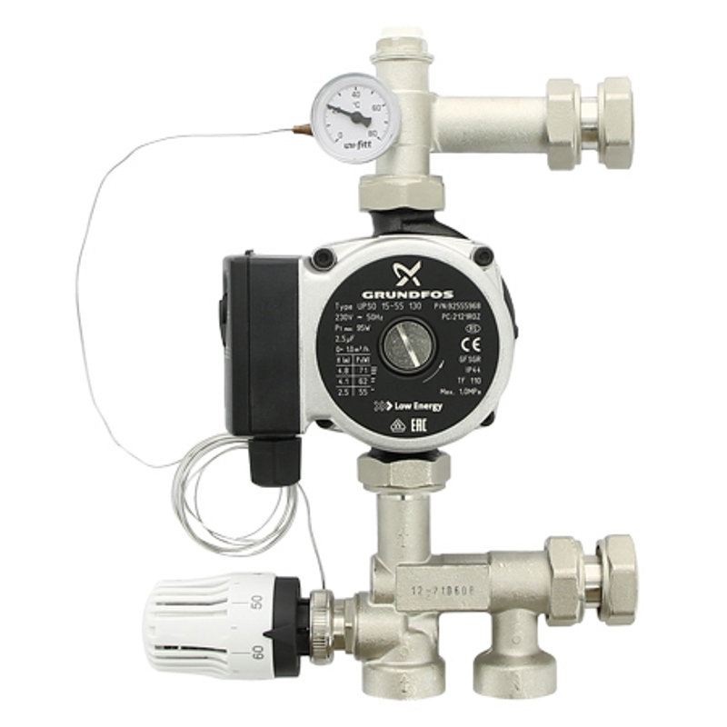 Насосно-смесительная группа SOLOMIX MINI с наружной резьбой 1", без насоса Насосно-смесительная группа SOLOMIX MINI с наружной резьбой 1", без насоса