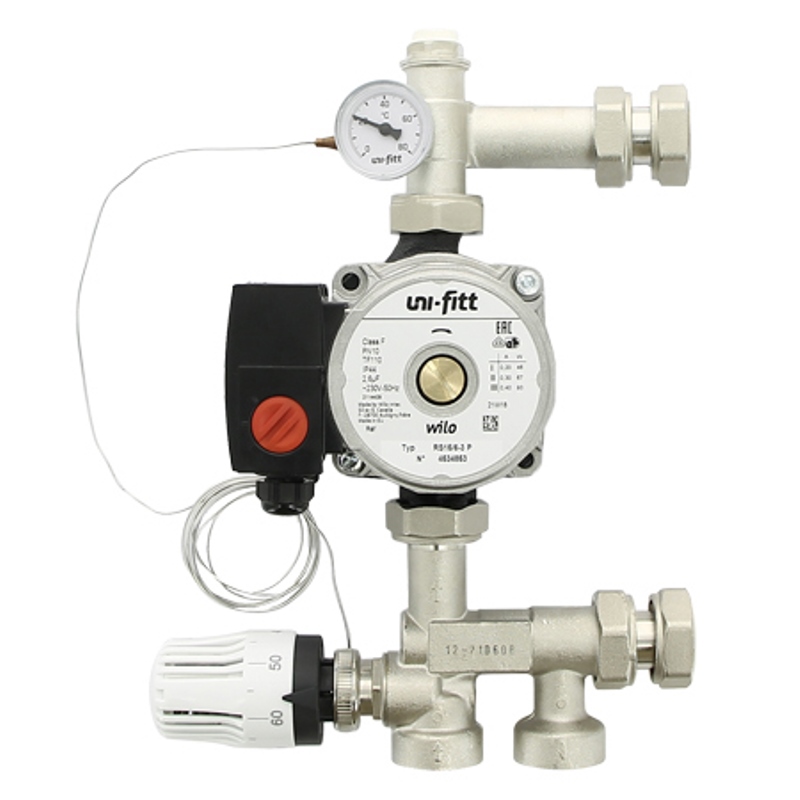 Насосно-смесительная группа SOLOMIX MINI с наружной резьбой 1", без насоса Насосно-смесительная группа SOLOMIX MINI с наружной резьбой 1", без насоса