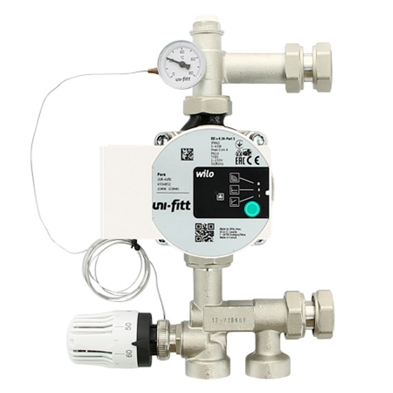 Насосно-смесительная группа SOLOMIX MINI с наружной резьбой 1", без насоса Насосно-смесительная группа SOLOMIX MINI с наружной резьбой 1", без насоса