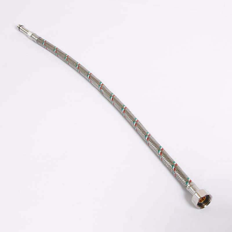 Гибкая подводка для смесителя МL10х1 - 1/2", 50 см, удл. штуцер, DN 8, оплётка из нерж. стали Гибкая подводка для смесителя МL10х1 - 1/2", 50 см, удл. штуцер, DN 8, оплётка из нерж. стали