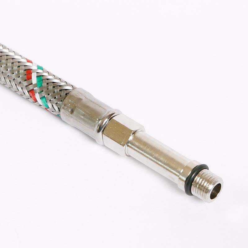 Гибкая подводка для смесителя МL10х1 - 1/2", 50 см, удл. штуцер, DN 8, оплётка из нерж. стали Гибкая подводка для смесителя МL10х1 - 1/2", 50 см, удл. штуцер, DN 8, оплётка из нерж. стали