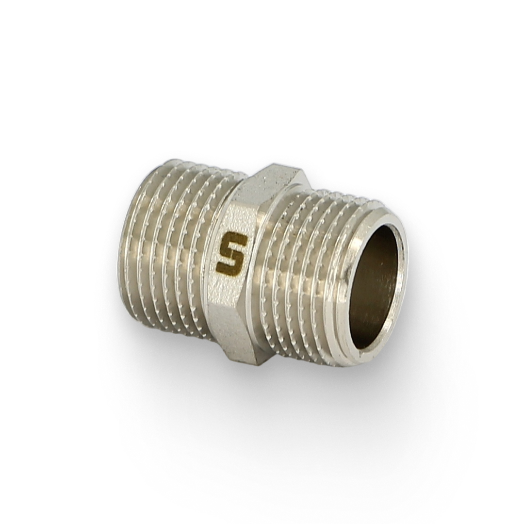 Ниппель 3/8", никелированный Ниппель 3/8", никелированный