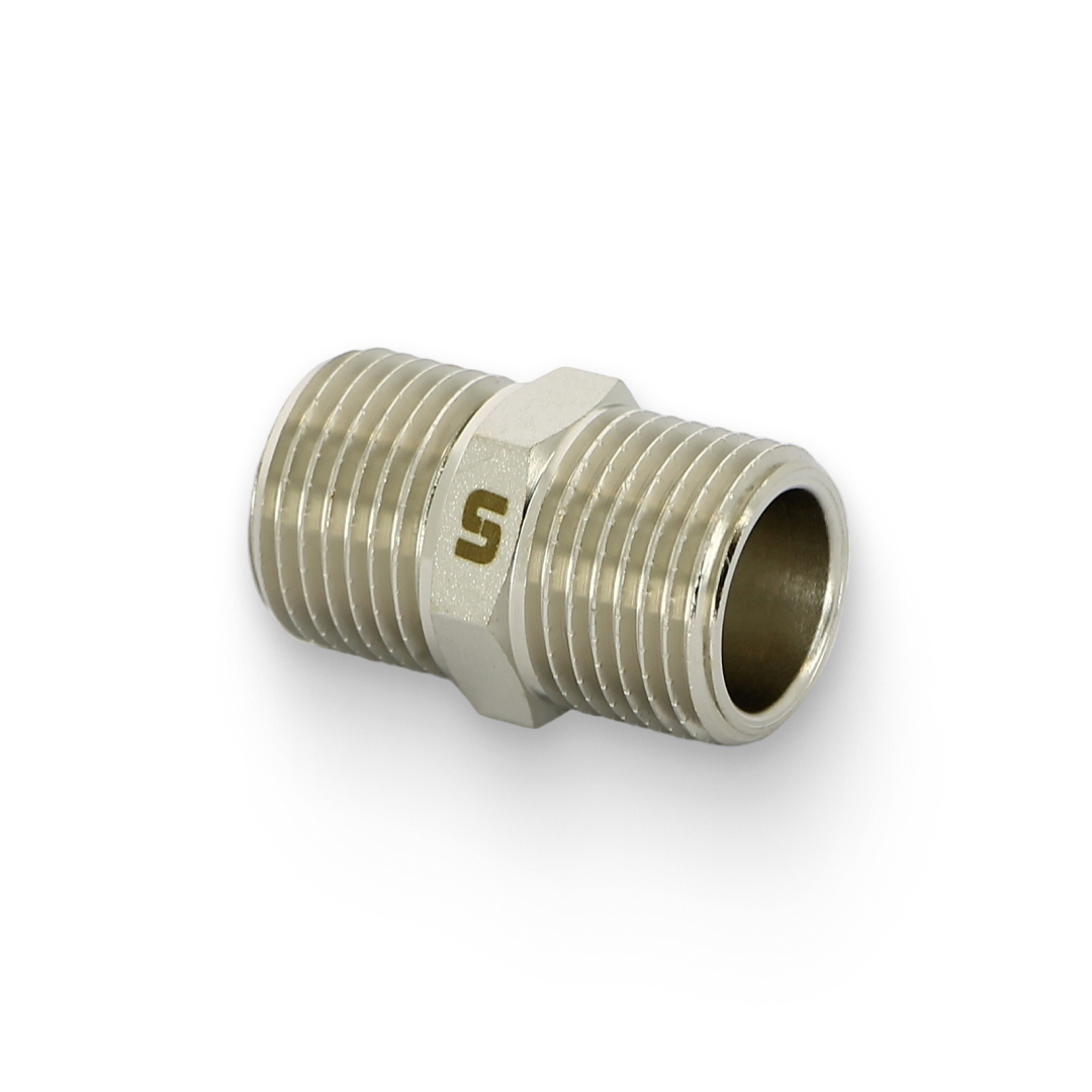 Ниппель удлинённый 1/2", никелированный Ниппель удлинённый 1/2", никелированный