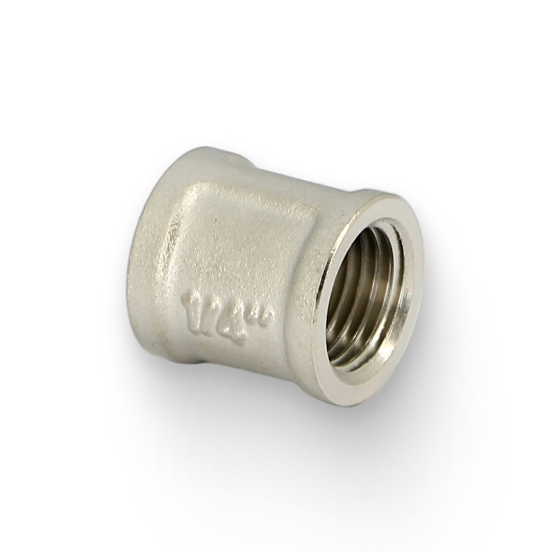 Муфта 1/4", никелированная Муфта 1/4", никелированная