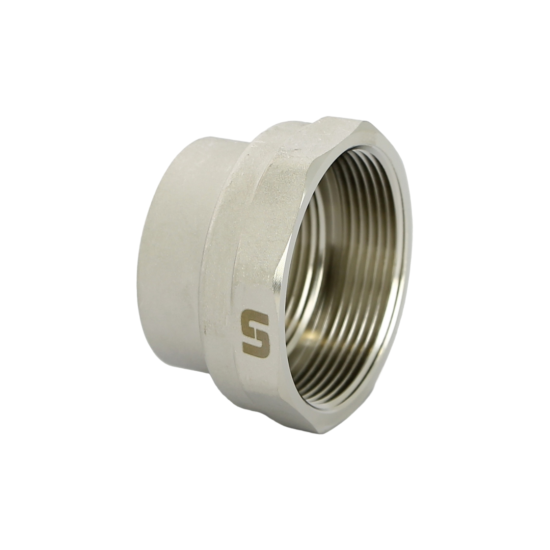 Муфта переходная 2" х 1 1/2", никелированная Муфта переходная 2" х 1 1/2", никелированная