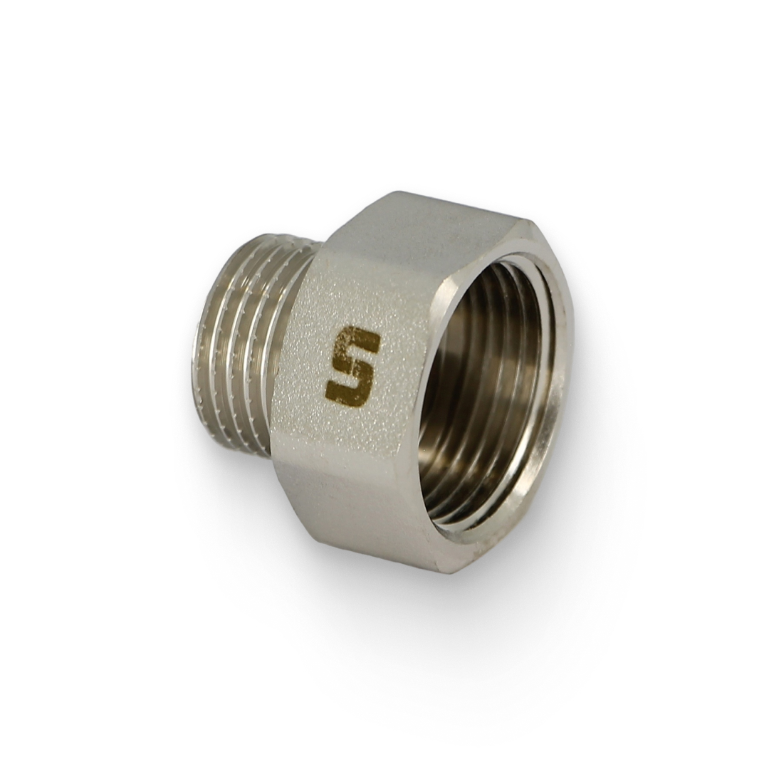 Переходник НВ 1/2" х 3/4", никелированный Переходник НВ 1/2" х 3/4", никелированный
