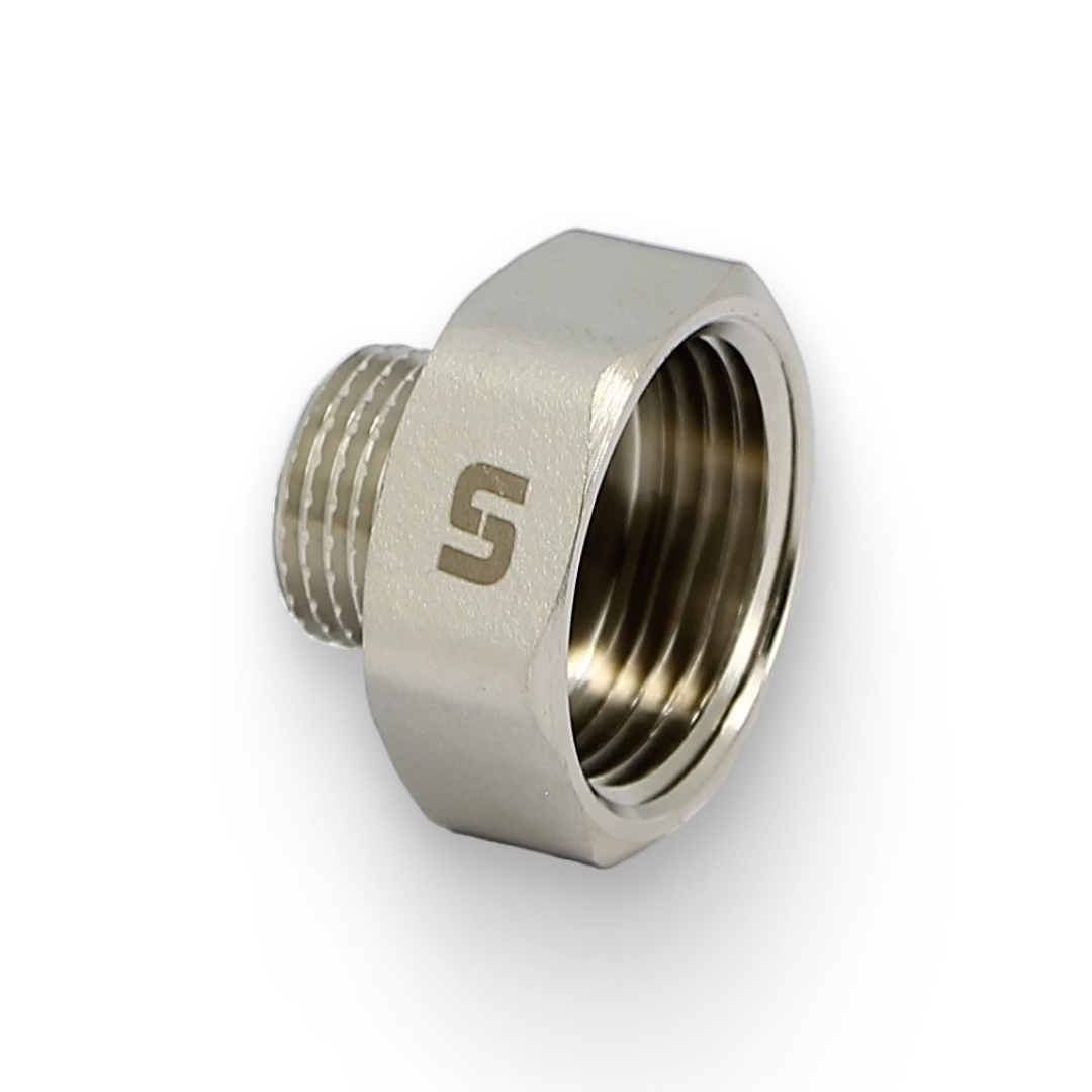 Переходник НВ 1/2" х 1", никелированный Переходник НВ 1/2" х 1", никелированный