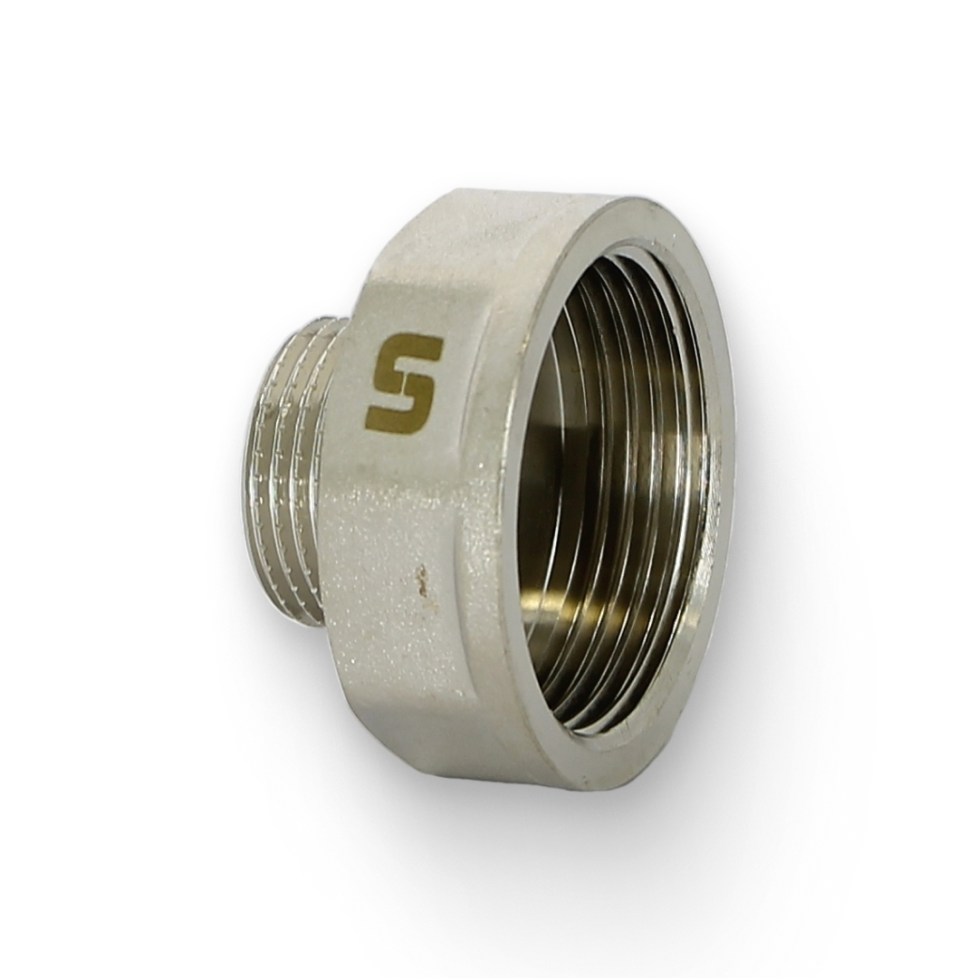 Переходник НВ 3/4" x 1 1/4", никелированный Переходник НВ 3/4" x 1 1/4", никелированный