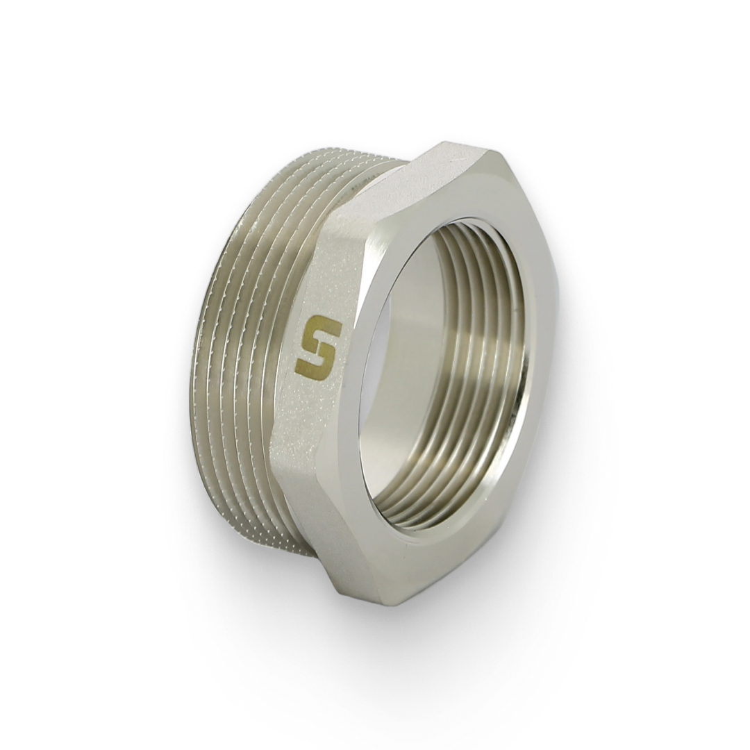 Футорка НВ 2" x 1 1/2", никелированная Футорка НВ 2" x 1 1/2", никелированная