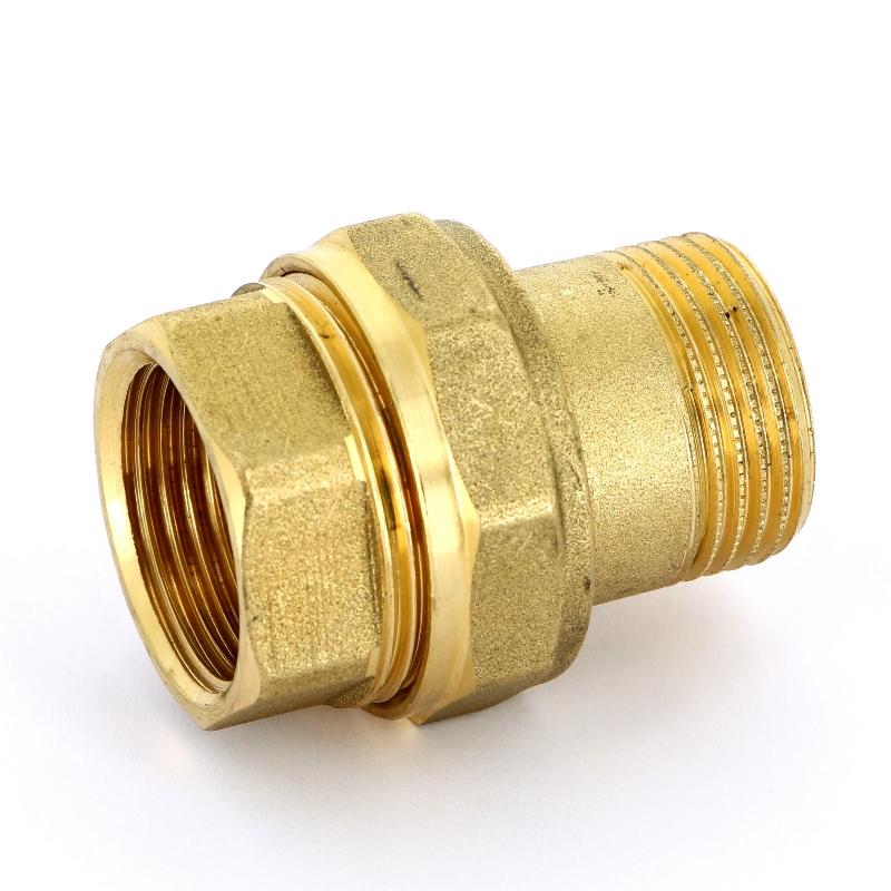 Разъемное соединение прямое НВ 1" с плоской прокладкой, латунь Разъемное соединение прямое НВ 1" с плоской прокладкой, латунь