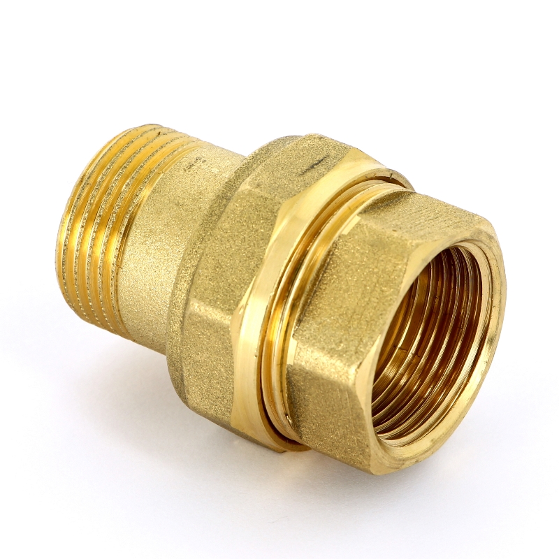 Разъемное соединение прямое НВ 1" с плоской прокладкой, латунь Разъемное соединение прямое НВ 1" с плоской прокладкой, латунь