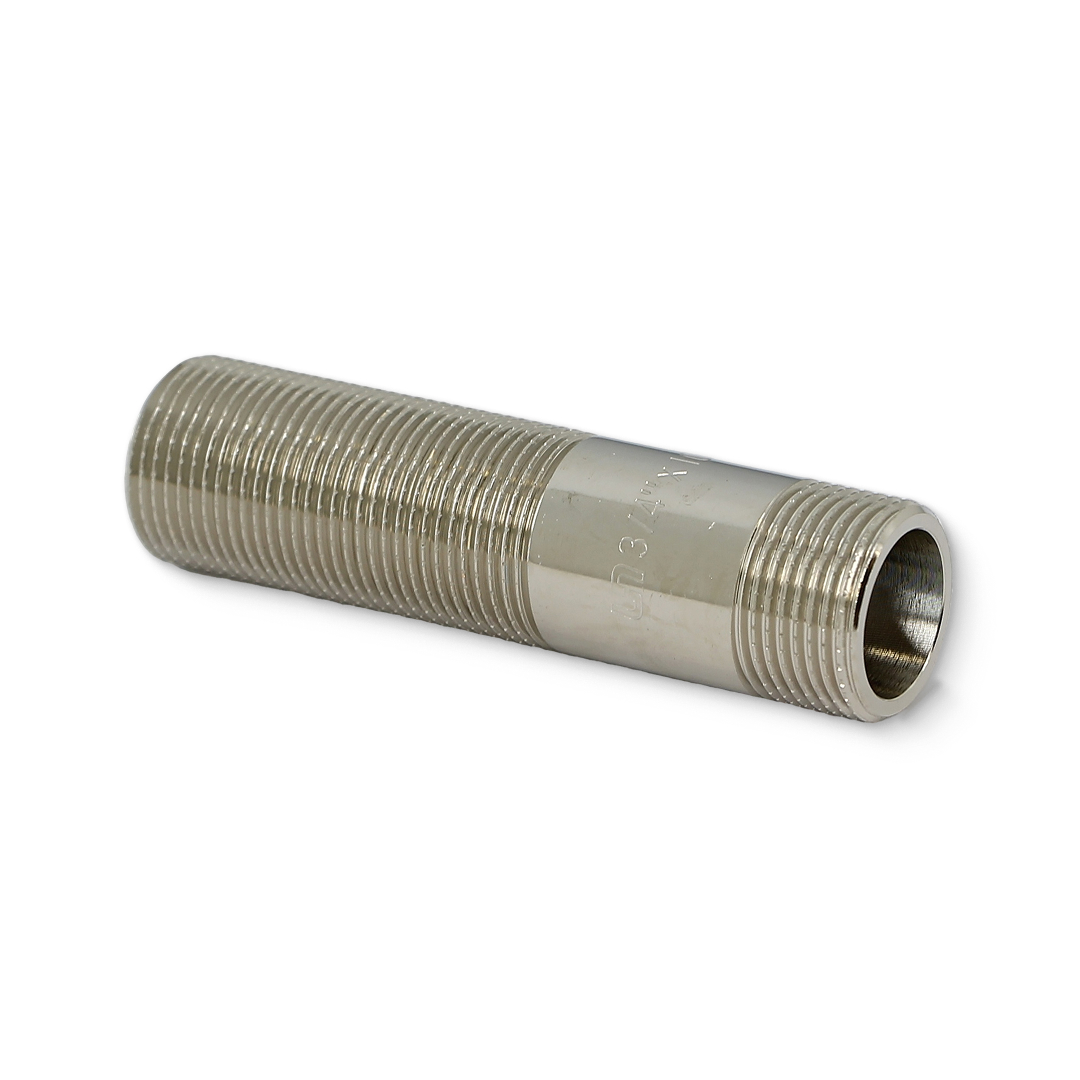 Сгон 3/4" x 100 мм, никелированный Сгон 3/4" x 100 мм, никелированный