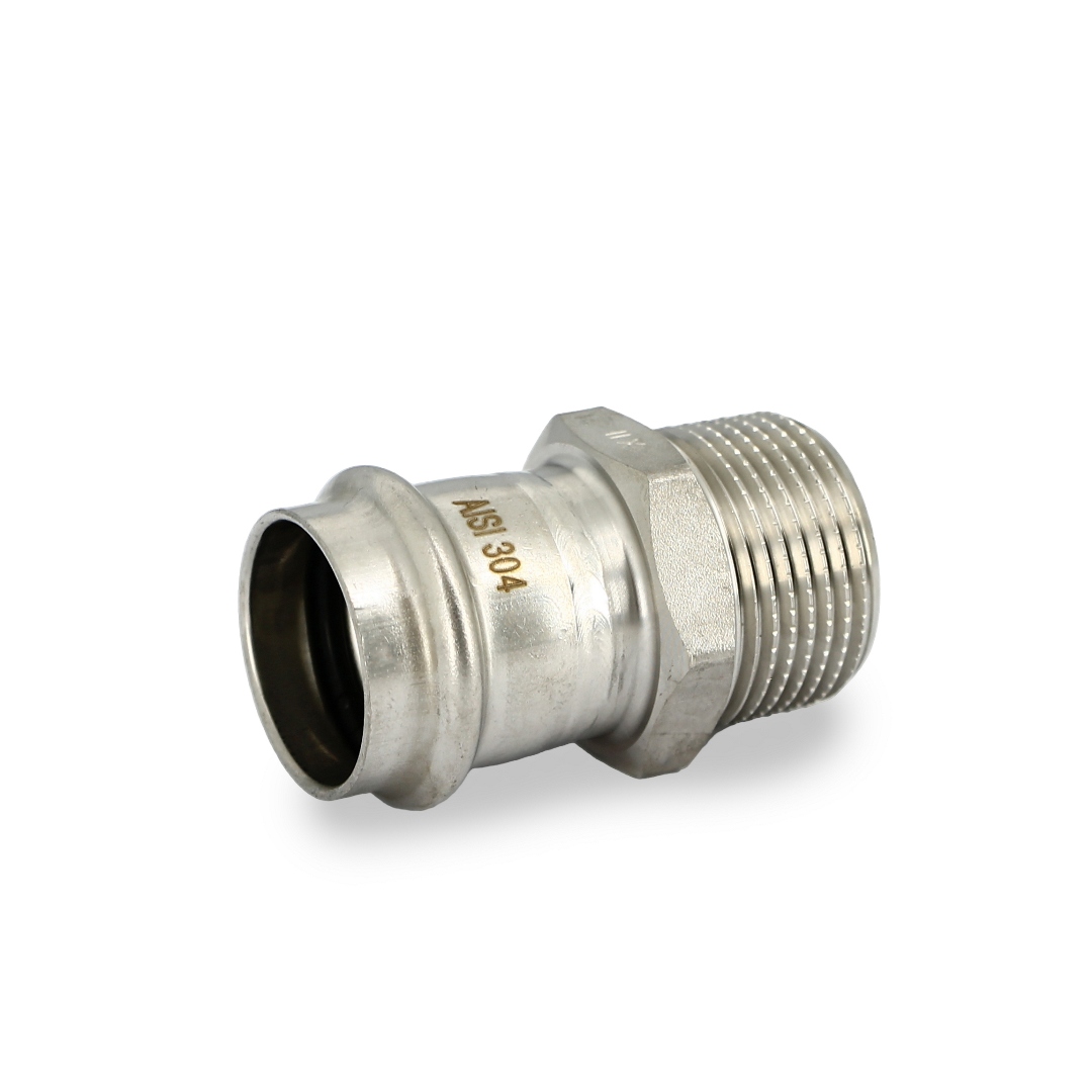 Муфта пресс-Н 28 х 1", нержавеющая сталь Муфта пресс-Н 28 х 1", нержавеющая сталь