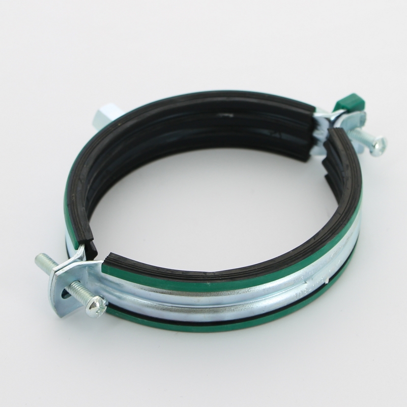 Хомут KSB2 М8/М10 4" (108-115 мм) 2-х винт. с уплотн. epdm, быстрый замок Хомут KSB2 М8/М10 4" (108-115 мм) 2-х винт. с уплотн. epdm, быстрый замок