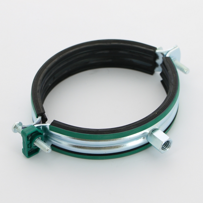 Хомут KSB2 М8/М10 4" (108-115 мм) 2-х винт. с уплотн. epdm, быстрый замок Хомут KSB2 М8/М10 4" (108-115 мм) 2-х винт. с уплотн. epdm, быстрый замок